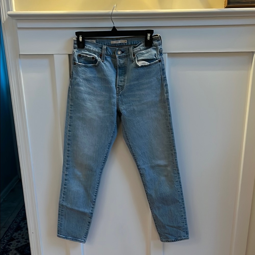 Wedgie Cut Levi's Light Blue Jeans